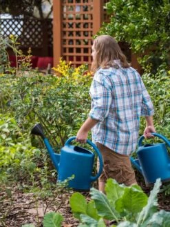 French Blue Watering Can 19 French Blue Watering Can -Gardening Supplies 06341 1390 tif