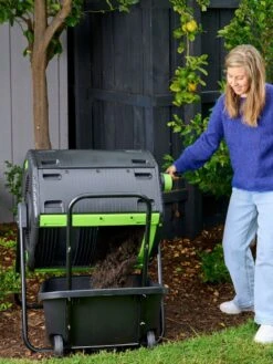 Maze 48 Gallon Compost Tumbler With Cart -Gardening Supplies 3 4 crop 8613576 02V