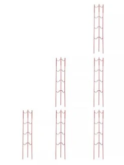 Stacking Tomato Ladders, Set Of 6 -Gardening Supplies 40309 Red stacking tomato ladders set of 6 red tif