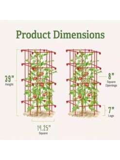 Tomato Cages, Set Of 4 -Gardening Supplies 8587040 1