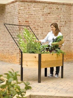 Space-Maker Pivoting Trellis, 4' 7 Space-Maker Pivoting Trellis, 4' -Gardening Supplies 8590247 492 cedar planter box with trellis tif