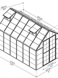 Canopia® By Palram Harmony™ Snap & Grow Greenhouse, 8' 41 Canopia® By Palram Harmony™ Snap & Grow Greenhouse, 8' -Gardening Supplies 8591044 05V jpg