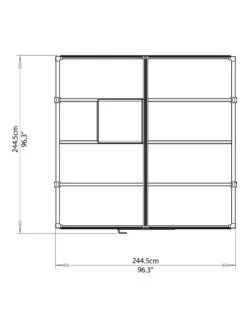 Canopia® By Palram Glory™ Greenhouse, 8' -Gardening Supplies 8591547 14v