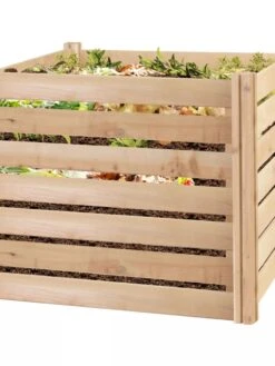 Cedar Wood Composter, 23 Cubic Feet -Gardening Supplies 8594623 02V tif