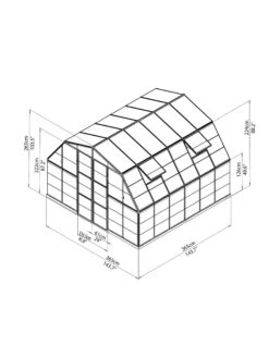 Canopia® By Palram Americana™ Greenhouse, 12' X 12' -Gardening Supplies 8595693 15v