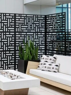 Veradek 3-Panel Privacy Screen Set, Blocks -Gardening Supplies 8599185 09V tif