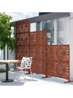 Veradek 2-Panel Privacy Screen Set, Star -Gardening Supplies 8599214 04v