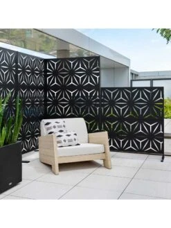 Veradek 2-Panel Privacy Screen Set, Star -Gardening Supplies 8599214 09v
