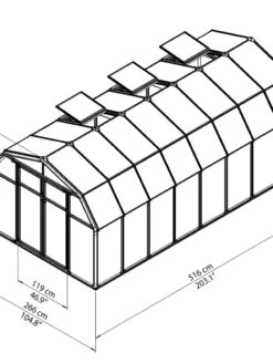 Canopia® By Palram Hobby Gardener Greenhouse, 8' -Gardening Supplies 8599333 04V tif