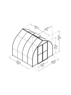 Canopia® By Palram Bella™ Greenhouse, 8' -Gardening Supplies 8599337 08v