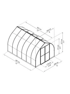 Canopia® By Palram Bella™ Greenhouse, 8' -Gardening Supplies 8599338 04v