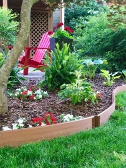 Curved Composite Landscape Edging Kit With 1" Boards