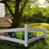 Split Rail Corner Vinyl Fence -Gardening Supplies 8599774 01V tif