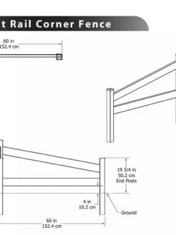 Split Rail Corner Vinyl Fence 7 Split Rail Corner Vinyl Fence -Gardening Supplies 8599774 03V tif