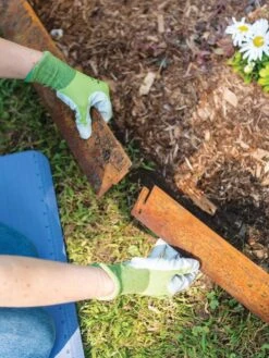 Corten Steel Edging 5" H, Set Of 3 -Gardening Supplies 8599845 0253 tif