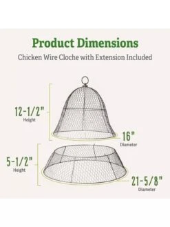 Chicken Wire Cloche With Extension -Gardening Supplies 8600116 1