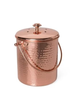 Hammered Copper Compost Pail -Gardening Supplies 8600224 19320 tif