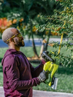 Sun Joe 24V-HT22-LTE 24-Volt ION+ Cordless Hedge Trimmer Kit | 22-Inch | W/ 2.0-Ah Battery And Charger -Gardening Supplies 8610657 06v