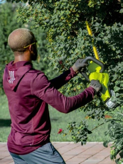 Sun Joe 24V-HT22-LTE 24-Volt ION+ Cordless Hedge Trimmer Kit | 22-Inch | W/ 2.0-Ah Battery And Charger -Gardening Supplies 8610657 07v