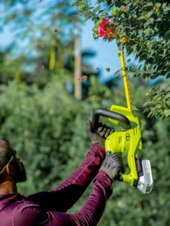 Sun Joe 24V-HT22-LTE 24-Volt ION+ Cordless Hedge Trimmer Kit | 22-Inch | W/ 2.0-Ah Battery And Charger -Gardening Supplies 8610657 08v