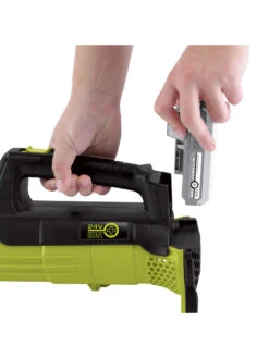 Sun Joe® 24V ION+ 2.0-Ah Cordless Compact Turbine Jet Blower, 100-MPH 350-CFM -Gardening Supplies 8612516 10v