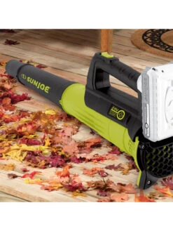 Sun Joe® 24V ION+ 2.0-Ah Cordless Compact Turbine Jet Blower, 100-MPH 350-CFM -Gardening Supplies 8612516 11v