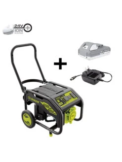 Sun Joe® 4,100/3,300-Running Watt Propane Powered Portable Generator W/24VBattery Starter -Gardening Supplies 8612525 01v