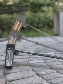 Sun Joe® 1500W Elec. Infrared OD Patio Heater, Adjust Ht. Range, W/Wall Bracket & Cover -Gardening Supplies 8612532 08v