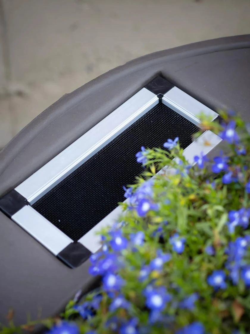 Round Rain Barrel With Planter, 35 Gallons 4 Round Rain Barrel With Planter, 35 Gallons - Image 2