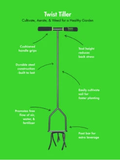 Yard Butler® Twist Tiller -Gardening Supplies 8613177 02v