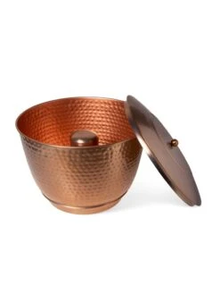 Hammered Copper Hose Pot With Lid -Gardening Supplies 8613311 5812
