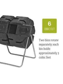 Dual-Batch Compost Tumbler -Gardening Supplies Dual Compost Bin 5