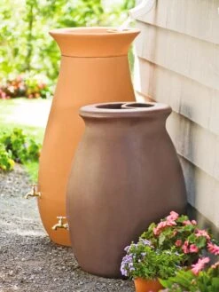 Rainwater Urn, 50 Gallon -Gardening Supplies GS38683 02 tif